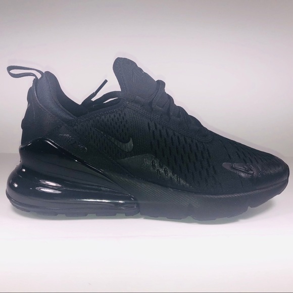 Nike Shoes - Nike Air Max 270 GS Triple Black Athletic Sneakers